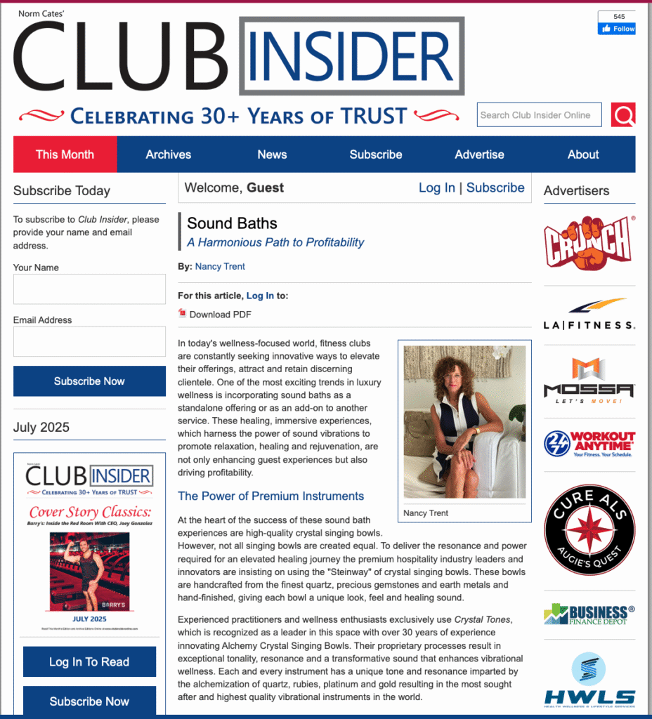 Sound Baths by Crystal Tones®