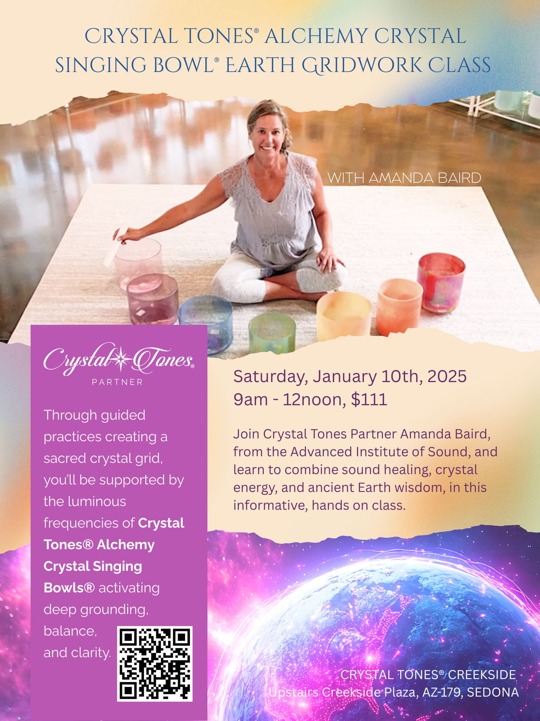 Alchemy Crystal Singing Bowl® Earth Gridwork Class